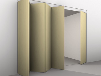 Herraje para pared plegable, puertas giratorias Hawa VarioFold 80/H