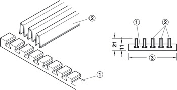Perfil de marco en forma de Z, rejilla de ventilación de aluminio, acoplable de forma individual