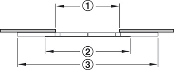 Guía de bolas, para 1 tablero suplementario, para mesas con marco
