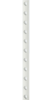barra de soporte para estantes,Plástico, Para clavar en ranura de 9,5 x 4 mm