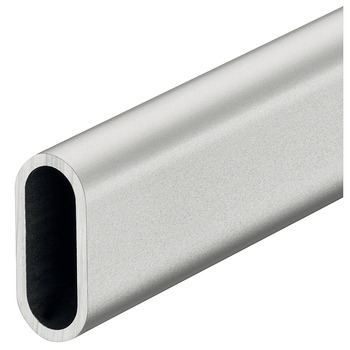 Barra para guardarropas,Aluminio, Diámetro 30 x 14 mm