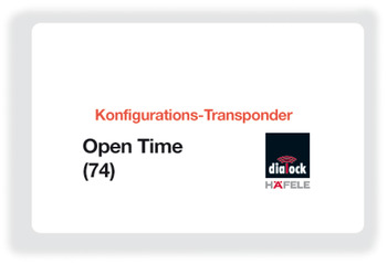 Tarjeta de configuración,Open Time 74, Dialock