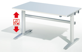 Herraje de unión para tableros, para 2 marcos, para profundidad del tablero de la mesa 800 mm, para Idea Motion, base  de mesa A y C