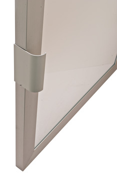 Tirador para mueble, para perfiles de marco de aluminio para cristal 23/26/38 x 14 mm