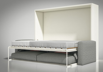 Herraje para camas abatibles, sofá cama Teleletto II, con marco, Somier de lamas y marco para el sofá