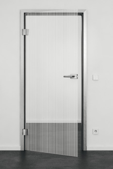 Puerta de cristal, motivo de láser sobre cristal blanco GDW, Individual para el cliente