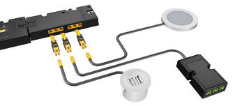 Adaptador, Para la conexión de los consumidores Häfele Loox en el transformador Häfele Loox5 12 V