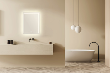 Espejo para cuarto de baño Häfele, rectangular, Iluminado