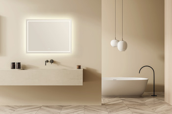 Espejo para cuarto de baño Häfele, rectangular, Iluminado