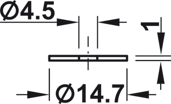 Roseta, roseta adecuada al tirador en forma de “D” 116.07215–645