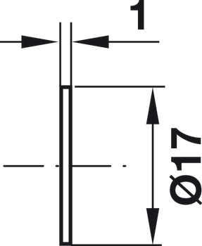 Roseta, adecuado para tirador en forma de L 116.10/060/-066