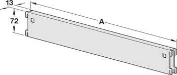 Tornillo de retención, M8 x 50, para travesaño y columna para estantes