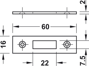 asignación impactante mordaz Cerradura sobrepuesta para persianas symo, para bombillo de chapitas de  montaje fijo, entrada 24,5 mm | Häfele España