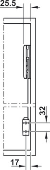 Unidad mecanismo de elevación, Häfele Free Fold short