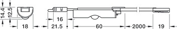 Detector de movimiento, Häfele Loox5 perfil 2194 12 V