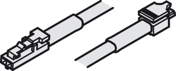 Cable de alimentación, Para Häfele Loox 12 V modular con conector de encaje