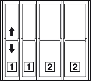 Cubertero, Para sistema de guías para laterales de cajón Blum Legrabox/Grass Vionaro