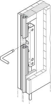 Cerradura con varilla, Hawa Doorfix