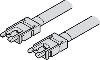 Cable de conexión, Para Häfele Loox5 banda LED 8 mm 2 polos (monocromo)