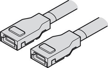Cable de conexión, Para banda de silicona LED Häfele Loox5 8 mm 2 polos (monocromo)