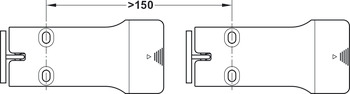 Bloqueo de muebles, Häfele Dialock EFL 30, sistema de cierre con batería