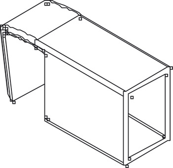 soporte para varilla transversal, Häfele Matrix Box Slim A