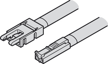 Cable de alimentación, Para banda LED Häfele Loox5 24 V, 8 mm, COB 2 polos (monocromo o multi-blanco tecnología de 2 hilos)