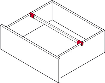 soporte para varilla transversal, Häfele Matrix Box Slim A