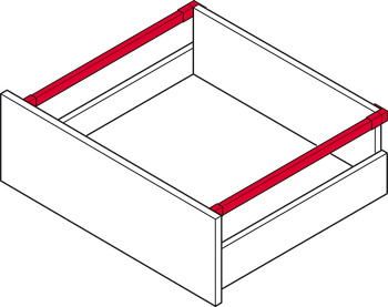 Varilla longitudinal, Rectangular, Häfele Matrix Box Slim A