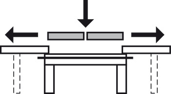 Guía de bolas, para 1–3 tableros suplementarios, para mesas con marco y mesas de colisa