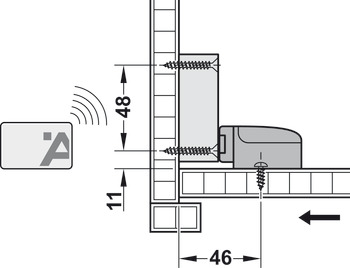 Bloqueo de muebles, EFL 51, sistema de cierre accionado por red