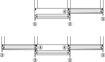 Perfil para marco de aluminio, vertical