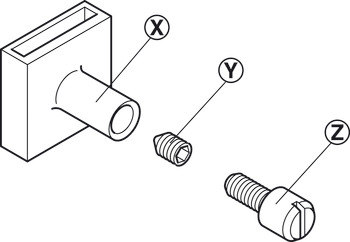 Prolongación, para púa de retención cerradura giratoria para sistema central de cierre 13 mm