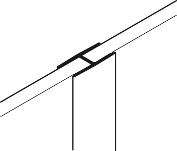 Perfil de unión para trasera (trasera), para grosor de trasera 4–5 mm