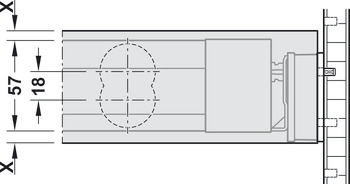 Soporte de unión del panel, Häfele Dresscode
