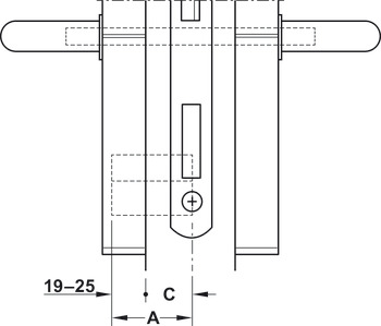Set de terminal de puerta, DT 210, Dialock, sin pomo giratorio, Tag-it™ ISO
