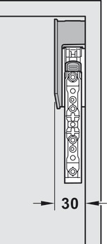 Unidad de mecanismo de elevación, Para herraje para puertas plegables Blum Aventos HK-Top Tip-On