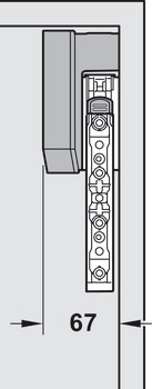 Unidad de mecanismo de elevación, Para herraje para puertas plegables Blum Aventos HK-Top Servo Drive (eléctrico)