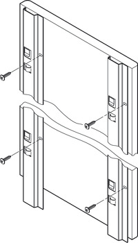 Perfil de suspensión, sistema de montaje de paneles, horizontal