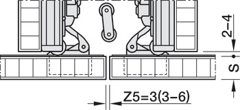 Herraje para puerta corrediza y giratoria, Hawa Concepta III 25/35 Pull