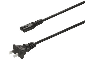 Cable de alimentación para transformador, Enchufe para pequeños aparatos para entrada C8 250 V