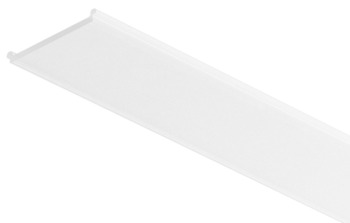 Pantalla difusora para perfil de montaje bajo estantes de diseño, Para perfiles de aluminio Häfele Loox con 16 mm de medida interior 