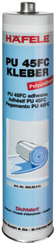 Sellador para juntas, Häfele PU 45FC, adhesivo de montaje a base de poliuretano