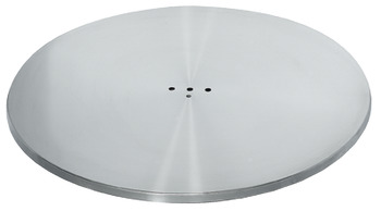 Placa base, redondo o cuadrado, con placa de fijación, para diámetro de tablero de la mesa hasta 900 mm