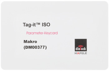 Makro-key-card, Häfele Dialock alarma de puerta abierta