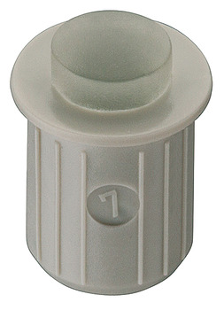 Tope amortiguado, para embutir a presión en taladros de Ø 8 mm