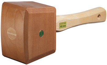 Maza de carpintero, cabeza de martillo: haya, Mango: fresno, Formón/martillo