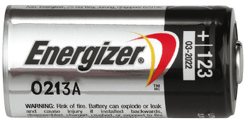 Batería, CR123, litio, 3V, foto batería