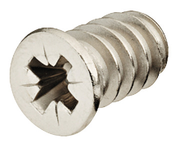 Tornillo europeo, Häfele, Varianta, cabeza avellanada, PZ, acero, rosca completa, para agujero Ø 5 mm en aluminio