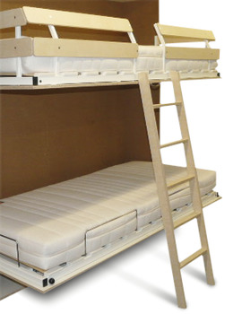 Escalera de suspensión y seguro contra desenganche, para camas altas y literas